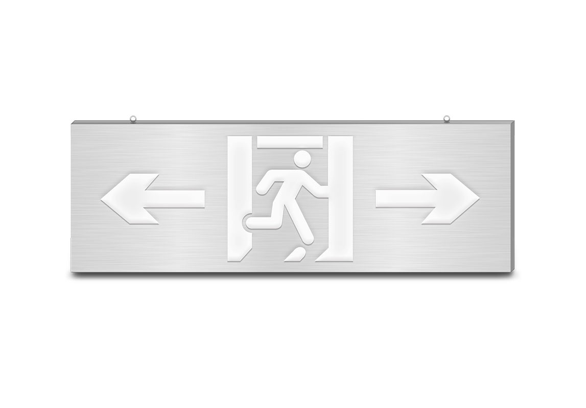 600大型款-雙面雙向消防應急標志燈 | ZS-BLJC-2LR0E Ⅲ 3W-J854 | 吊掛